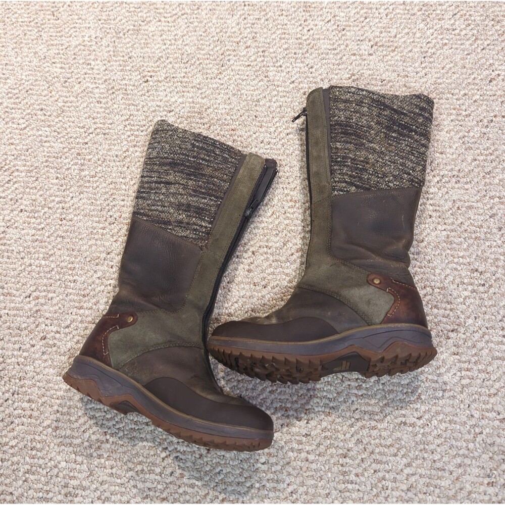 Merrell Eventyr Cuff Waterproof Boots Womens 6.5 Green Leather Outdoor Winter